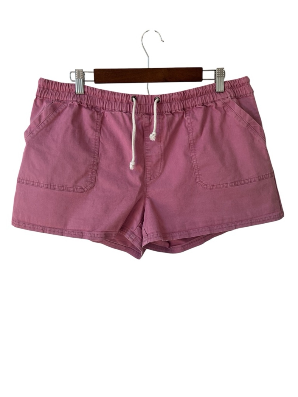 Pact Women’s Woven Twill Drawstring Shorts Size XL